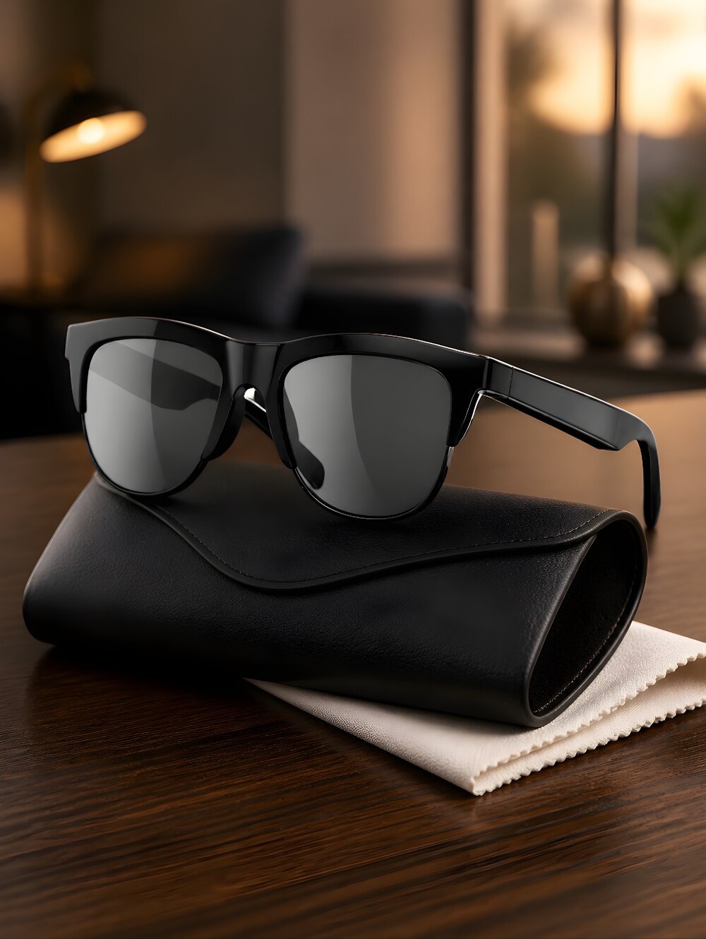NWT DMES Smart Audio Sunglasses Bluetooth Open Ear Calls Translation Black - Picture 10 of 17